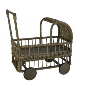 Poppenwagen Leentje 57x30x61 in Grey rotan