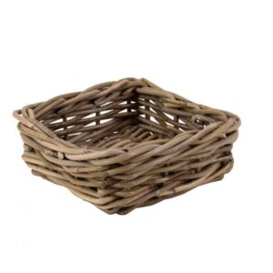 Servetmandje 20x20x8 in Grey rotan