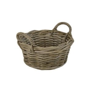 Aardappelschilmandje in Grey rotan