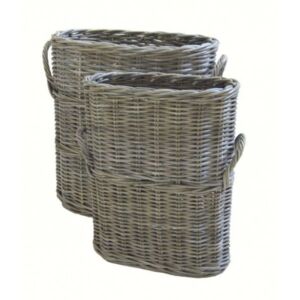 Paraplumand 40x20x50 & 50x25x55 in Grey rotan