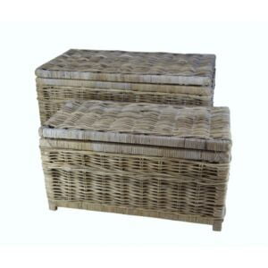 Opbergmand 95x45x45 & 110x55x55 Grey rotan