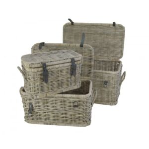 Opbergmand 50X29X29 & 65X37X37 & 80X45X45 in Grey rotan