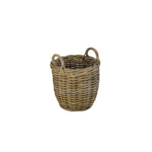 Stofdoekmandje / Knijpermandje in Grey rotan