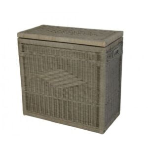 Wasmand duo 67x35x65 in Grijs pitriet