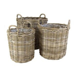 Reuzenmand 40x45 & 50x50 & 60x55 in Grey rotan