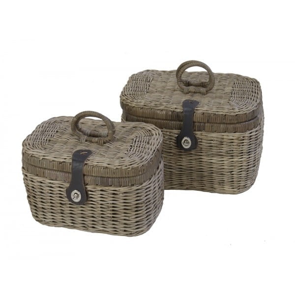 Koffertje 28x17x18 & 32x21x20 Pitriet Grijs
