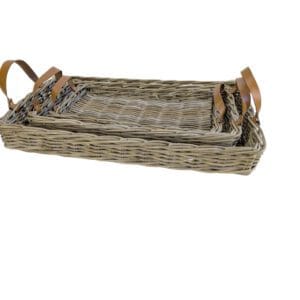 Dienblad / presenteerblad Grey rotan