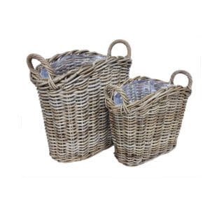 Vensterbankmand Borus in Grey Rotan
